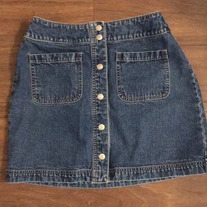 Gap button up skirt